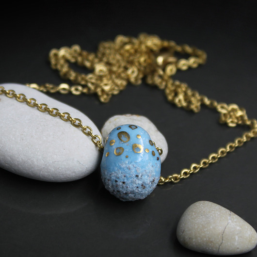 wisiory BALTIC PEBBLE/stal chirurgiczna/UNIKAT