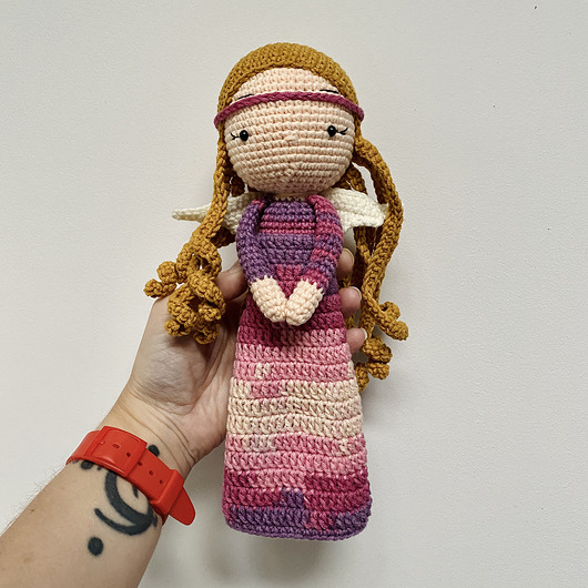 lalki Anioł stróż lalka maskotka szydełkowa handmade