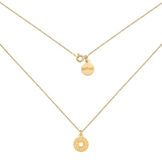 złote naszyjniki Złoty naszyjnik z monetą