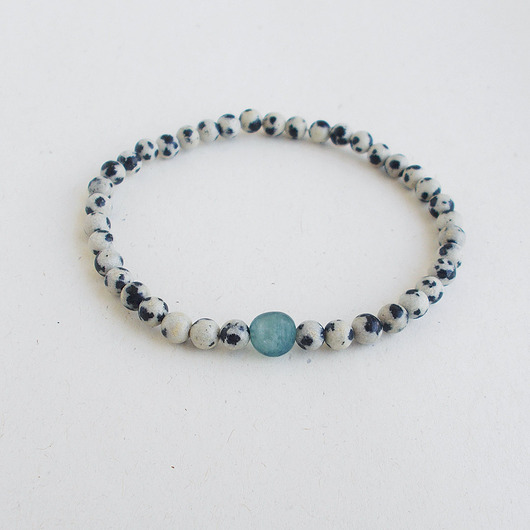 bransoletki z kamieni naturalnych Jaspis i kianit Bransoletka