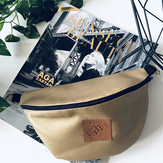 Nerka / torebka Mili Belt Bag L - złota Militu