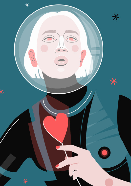 grafiki i ilustracje Cosmic Love