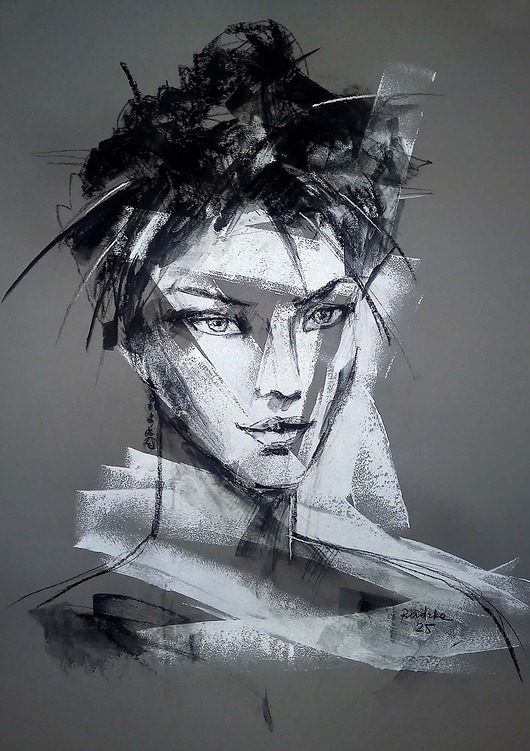 grafiki i ilustracje Irena - rysunek B2 unikat