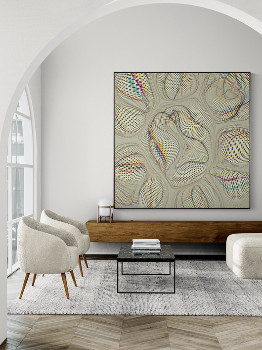 grafiki i ilustracje Żywe częstotliwości, autorski graficzny obraz