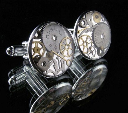 Mechaniczne spinki 163 Zegarynki