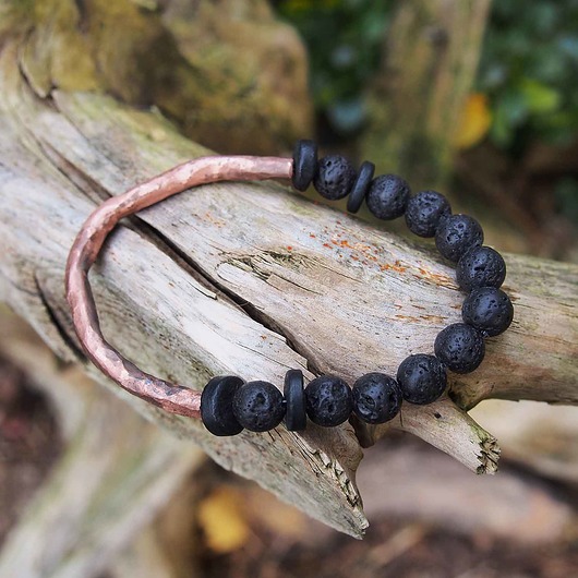 biżuteria męska Męska bransoletka z miedzi na Walentynki