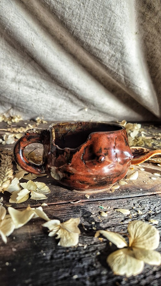 kubki Kubek cycuszki na kawę, kubek Rzeźba kobieta, cappuccinka cycuszek