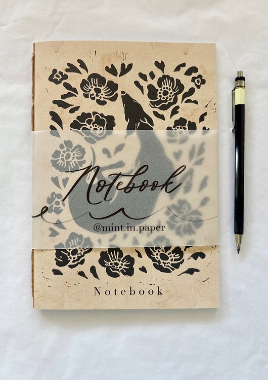 notatniki i albumy Notes -  Chart w kwiatkach