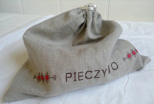 Haftowany worek na pieczywo manuHaftura