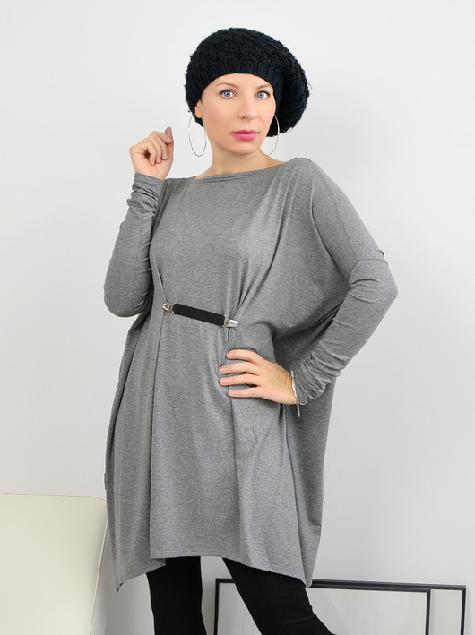 TUNIKA SZARY OVERSIZE by momo momo fashion