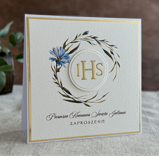zaproszenia na komunię Zaproszenia na komunię, wzór 5B