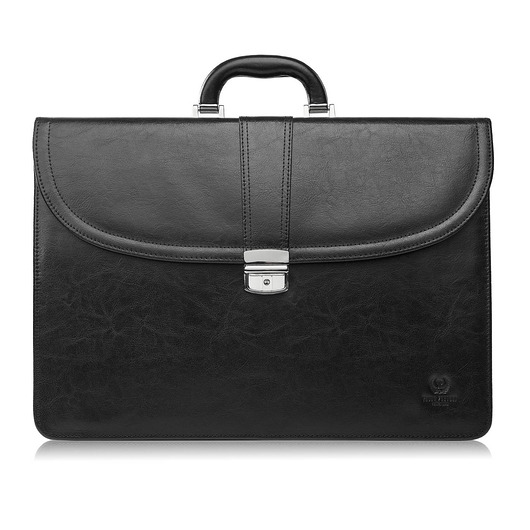 torby i nerki męskie Aktówka męska skórzana do ręki i na ramię elegancka czarna S-42-BL