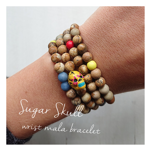 bransoletki z kamieni naturalnych SUGAR SKULL bransoletka / naszyjnik