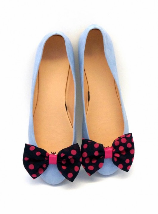 Pin Up Girl/ Pink Dots - klipsy do butów Coquet