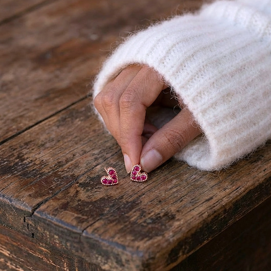 kolczyki szklane Sweet earrings - + box