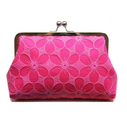 Unikatowa duża kopertowka - gorgeous pink funnyandsunny