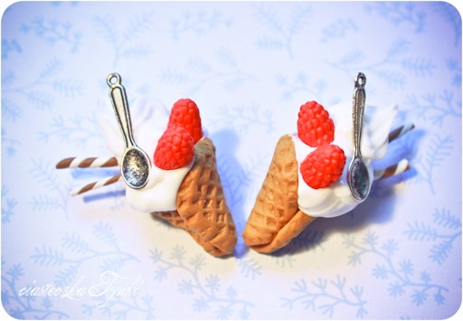 Kolczyki lody ciasteczkatynki