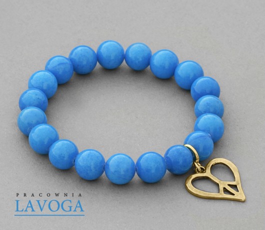 Jade with pendant in blue. Lavoga