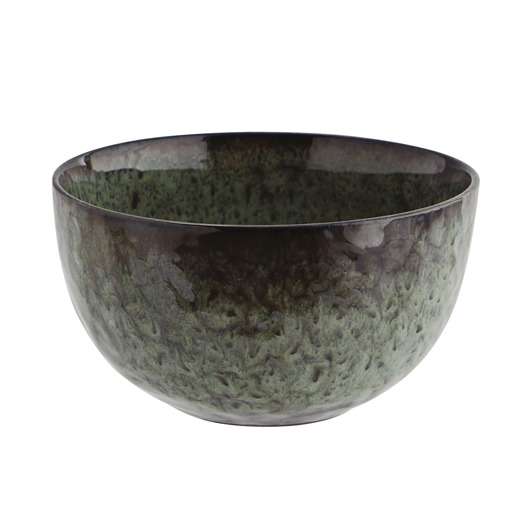 miski i misy Miska miseczka ceramiczna ciemnozielona 15cm