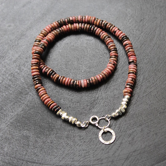 naszyjniki - inne Naszyjnik z rodonitem