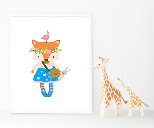 Indianin Lisek Boho Plakat A3 Retro Feelings