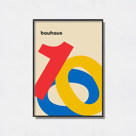 plakaty Bauhaus Art Exhibition Poster