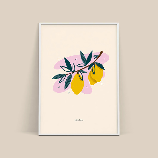 plakat / cytryny / b2 Magdalena Morzuch