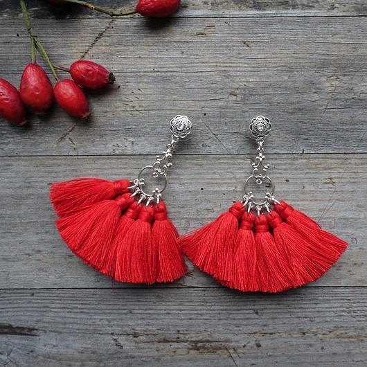 Boho Love -kolczyki z chwostami Mró Soutache