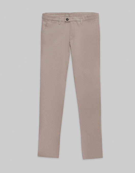 spodnie męskie Spodnie albiano beżowe slim fit