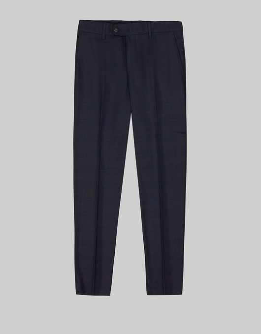spodnie męskie Spodnie do zestawu lambrate granatowy slim fit