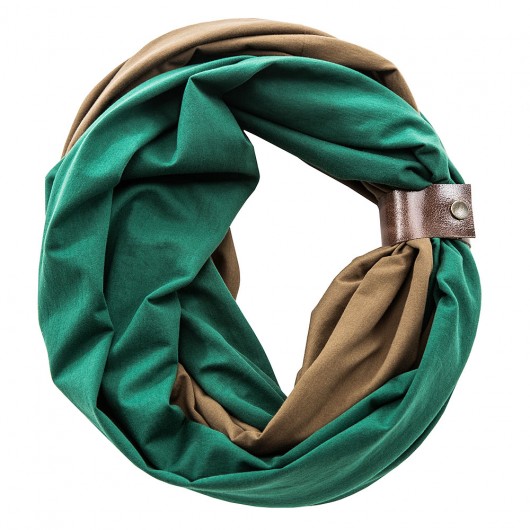 Tuba Komin Szal 2w1 SZMARAGD CAFFE LATTE CADOaccessories