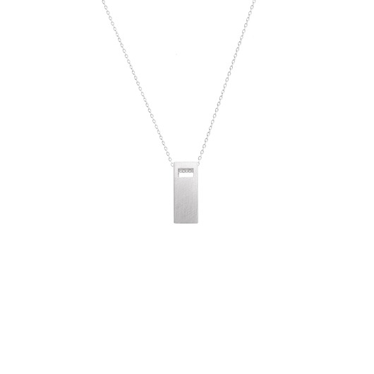 wisiory MONOLITH long / silver necklace