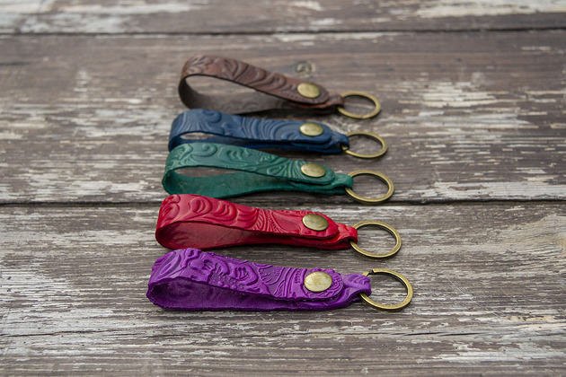 breloki Skórzany brelok do kluczy