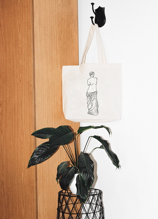 Statua Tote Bag Shopper Torba Eco z Nadrukiem KYOUSTUFF