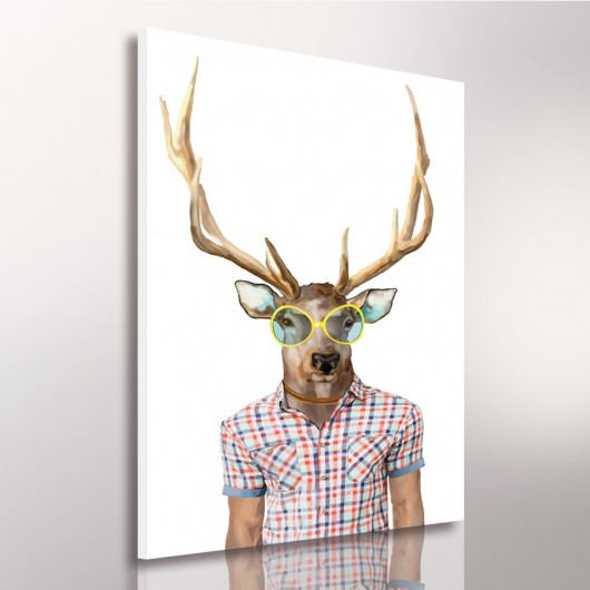 obrazy OBRAZ NA PŁÓTNIE -  70x100cm HIPSTER