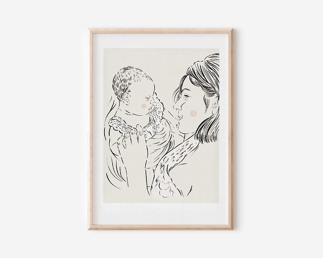 grafiki i ilustracje PORTRET RODZINNY - plakat personalizowany