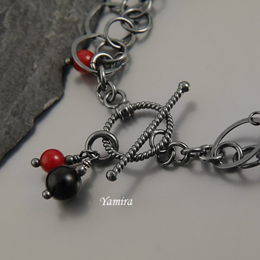 onyks z koralem exclusive - komplet yamira