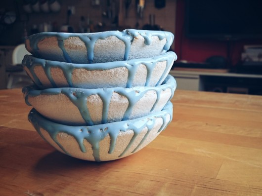 Miseczki 100% gliny #niebieski YARN BOWL