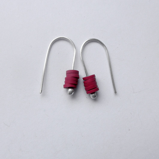 kolczyki z kamieniami Kolczyki OKRĄG