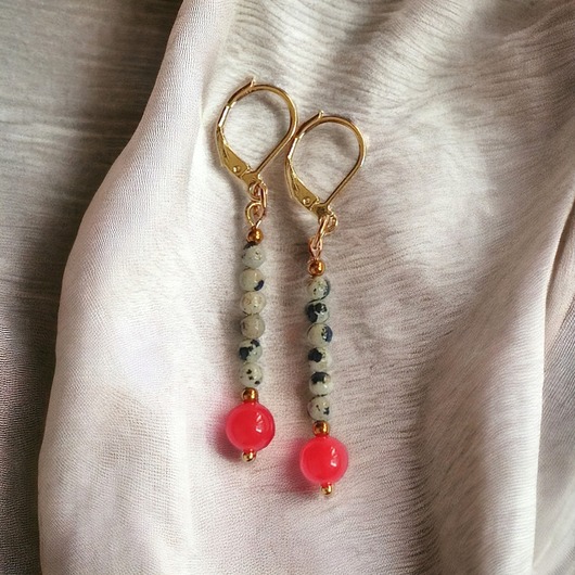 kolczyki z kamieniami Kolczyki :: red currant collection