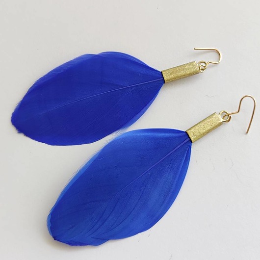 kolczyki z piórami PIÓRKO kolczyki