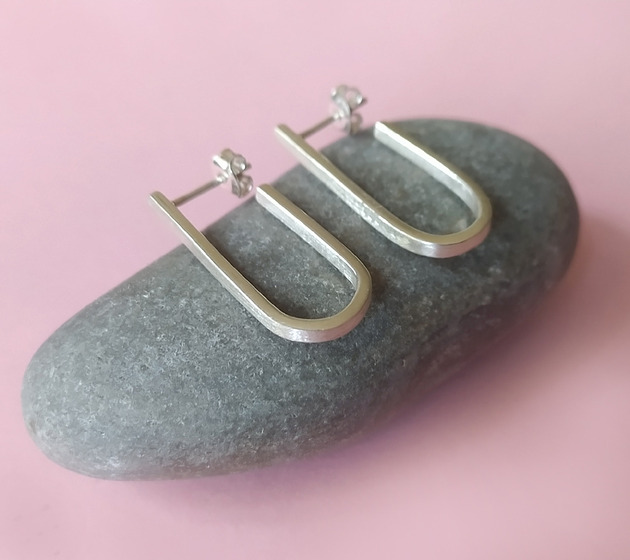 kolczyki srebrne Kolczyki Pablo U - srebro 925