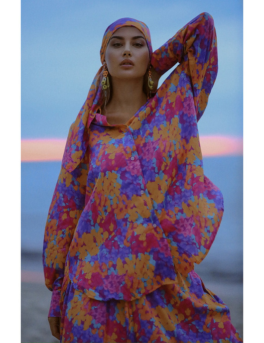 koszule damskie  CS  - Wiskozowa kolorowa koszula   NEMO