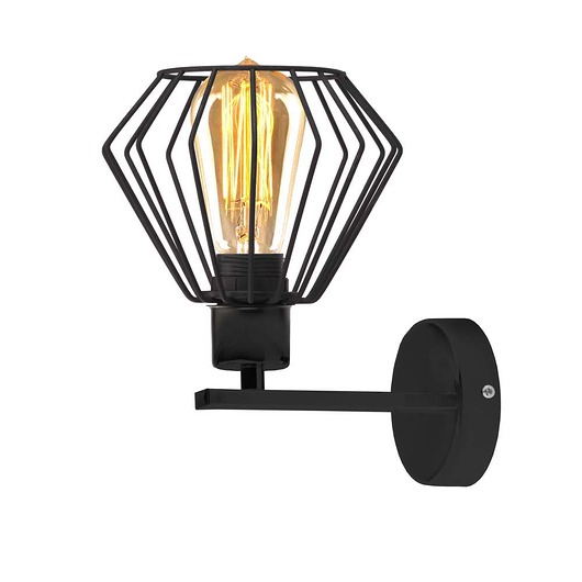 kinkiety Czarny kinkiet w stylu loft DUBLIN LOFT