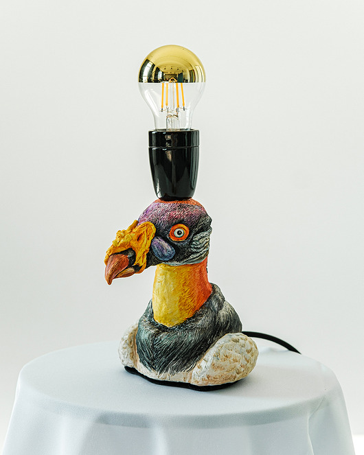 lampy stołowe Bird Sarcoramphus papa named Julius