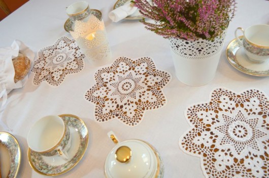 Obrus CROCHET WHITE koronki koniakowskie!140/300 Monart