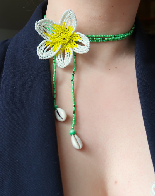 chokery Plumeria - naszyjnik choker