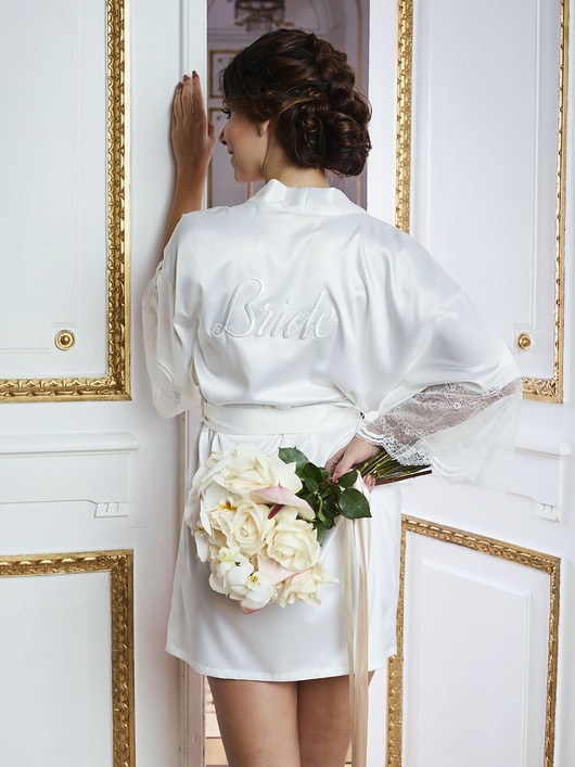 szlafroki damskie Szlafrok ślubny Bride To Be No.1