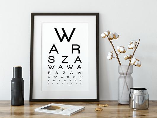 Plakat Warszawa - 50x70cm ScandiMyLove