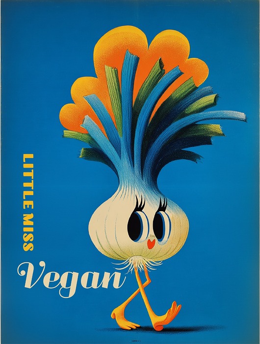 plakaty Plakat miss vegan 30x40